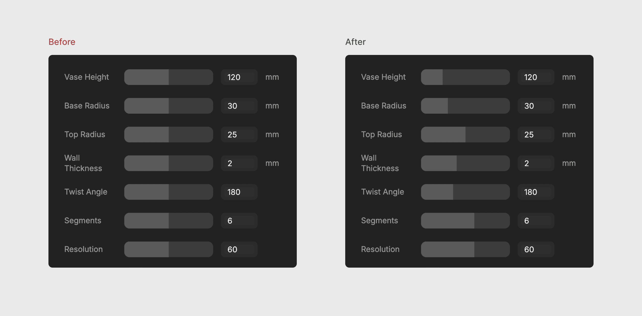 Final Zavapa slider interaction design.